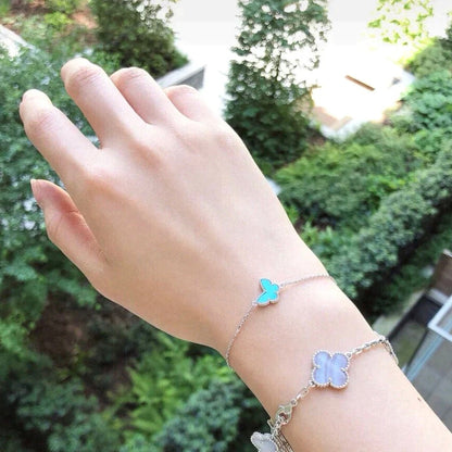 [Grace Jewelry]BUTTERFLY TURQUOISE BUTTERFLY BRACELET SILVER