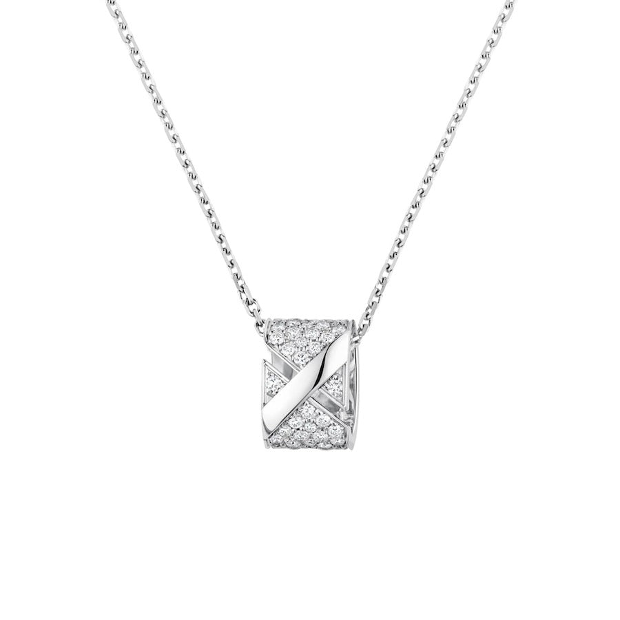 [Grace Jewelry]LIENS EVIDENCE DIAMOND PAVED NECKLACE