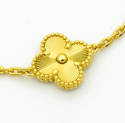 [Grace Jewelry]CLOVER BRACELET 5 MOTIFS GOLD DIAMOND