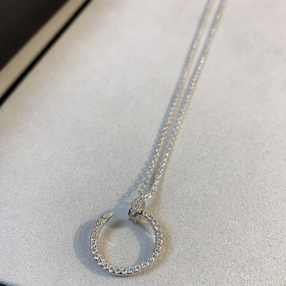 [Grace Jewelry]JUSTE NECKLACE SILVER DIAMONDS