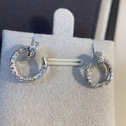 [Grace Jewelry]JUSTE EARRINGS SILVER DIAMONDS