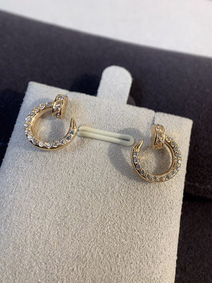 [Grace Jewelry]JUSTE EARRINGS GOLD DIAMONDS