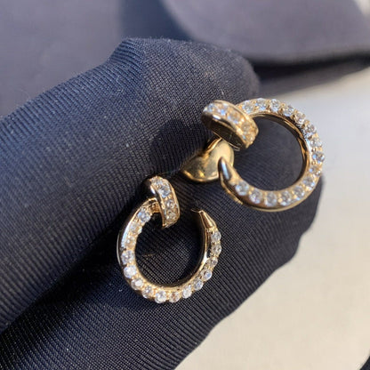 [Grace Jewelry]JUSTE EARRINGS GOLD DIAMONDS