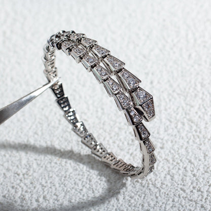 [Grace Jewelry]SERPENTI BRACELET 6MM SILVER DIAMOND