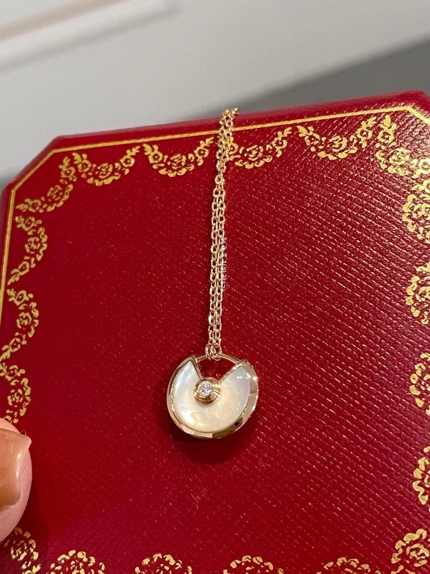 [Grace Jewelry]AMULETTE ROSE GOLD MOP NECKLACE