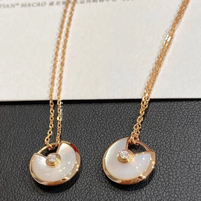 [Grace Jewelry]AMULETTE ROSE GOLD MOP NECKLACE