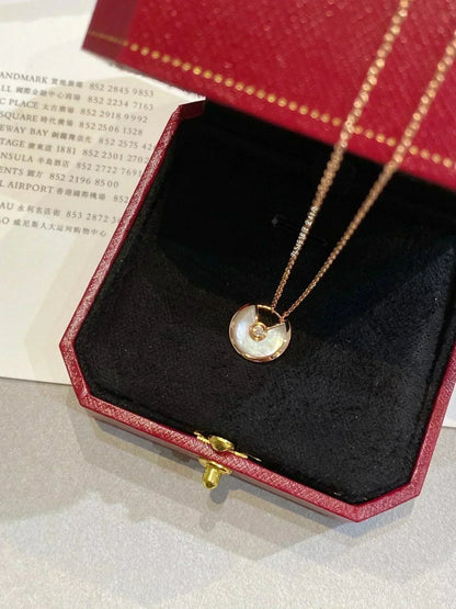 [Grace Jewelry]AMULETTE ROSE GOLD MOP NECKLACE