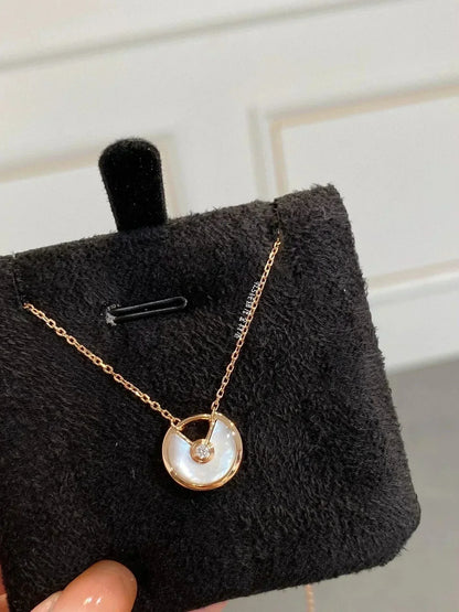 [Grace Jewelry]AMULETTE ROSE GOLD MOP NECKLACE