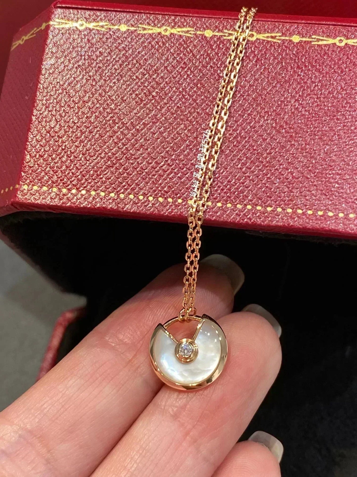 [Grace Jewelry]AMULETTE ROSE GOLD MOP NECKLACE