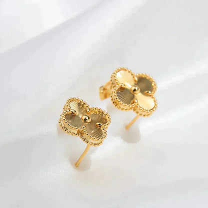 [Grace Jewelry]CLOVER MEDIUM 1 MOTIFS LASER EARRINGS