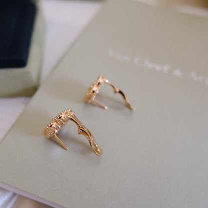 [Grace Jewelry]LUCKY PINK GOLD WHITE MOP EARRINGS