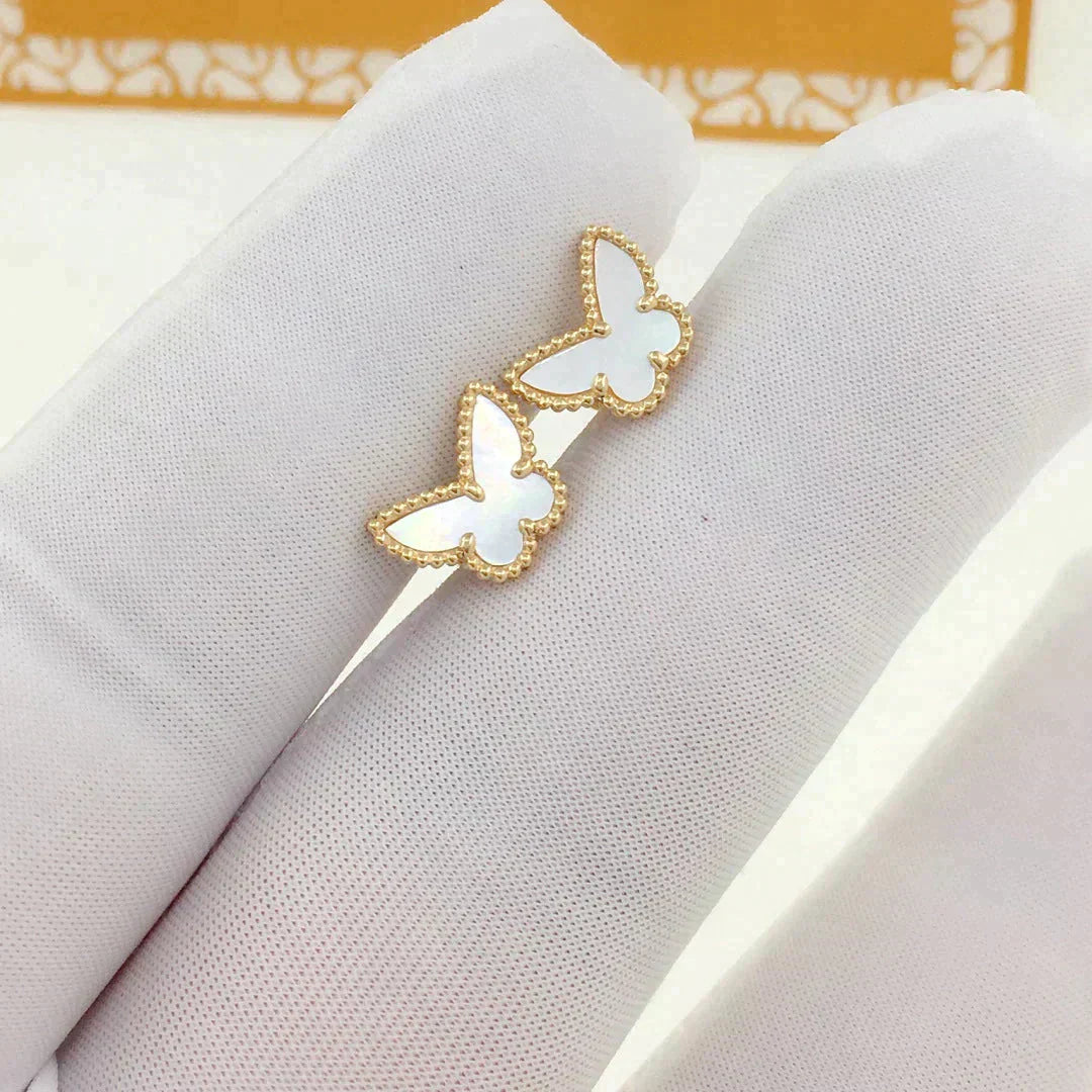 [Grace Jewelry]SWEET BUTTERFLY MOP EARSTUDS