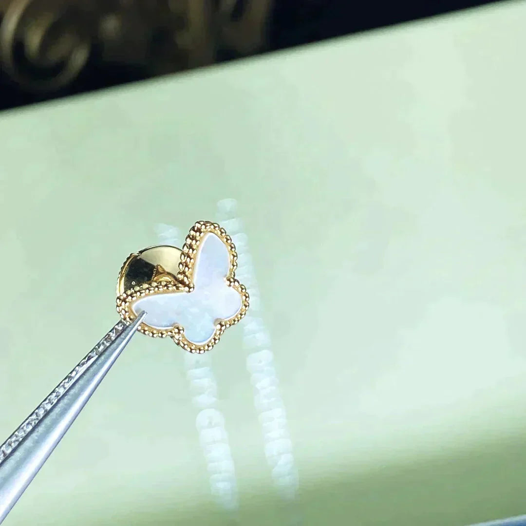 [Grace Jewelry]SWEET BUTTERFLY MOP EARSTUDS