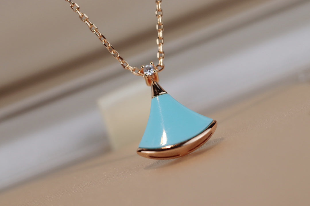 [Grace Jewelry]DREAM NECKLACE TURQUOISE PINK GOLD