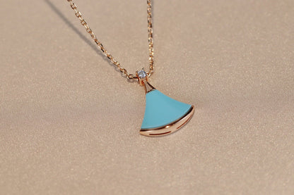 [Grace Jewelry]DREAM NECKLACE TURQUOISE PINK GOLD