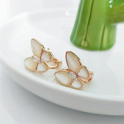 [Grace Jewelry]BUTTERFLY MOP DIAMOND EARRINGS