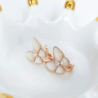 [Grace Jewelry]BUTTERFLY MOP DIAMOND EARRINGS