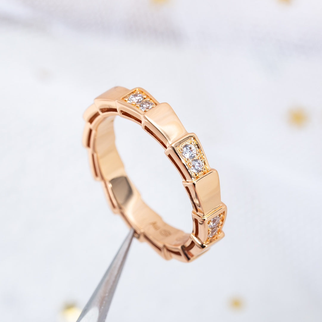 [Grace Jewelry]SERPENTI RING PINK GOLD  3MM