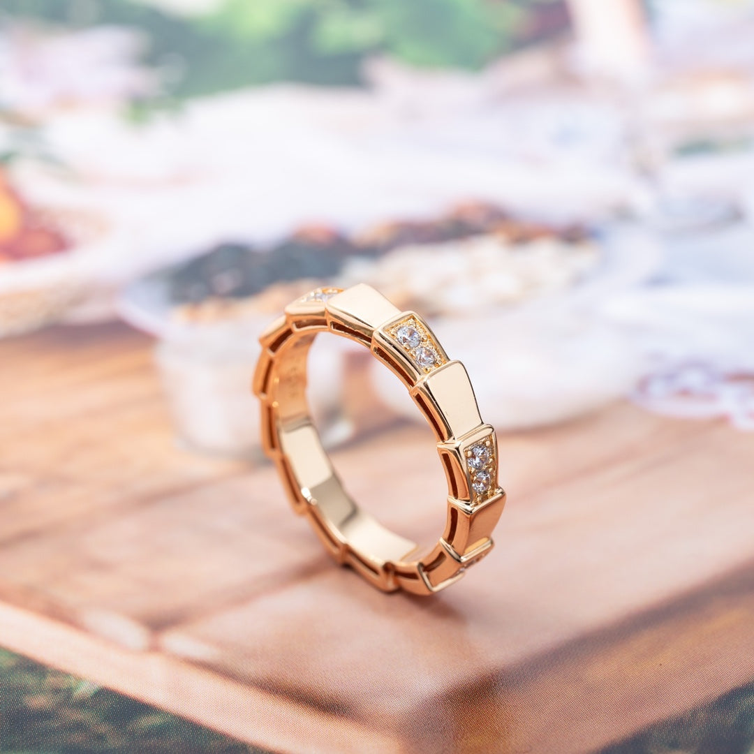 [Grace Jewelry]SERPENTI RING PINK GOLD  3MM