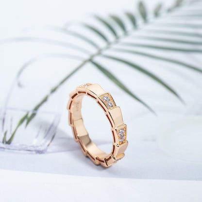 [Grace Jewelry]SERPENTI RING PINK GOLD  3MM