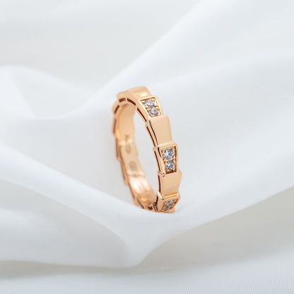 [Grace Jewelry]SERPENTI RING PINK GOLD  3MM