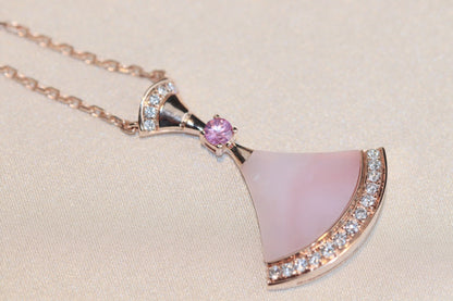 [Grace Jewelry]DREAM NECKLACE PINK MOP DIAMOND