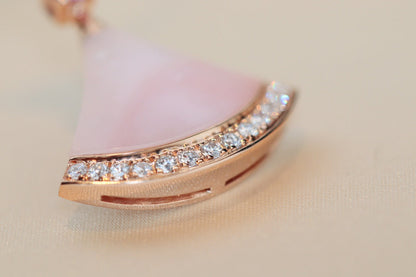 [Grace Jewelry]DREAM NECKLACE PINK MOP DIAMOND