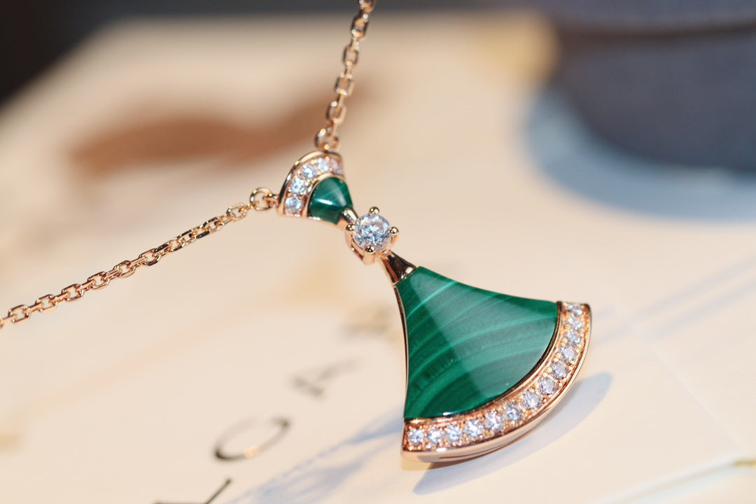 [Grace Jewelry]DREAM NECKLACE MALACHITE DIAMOND