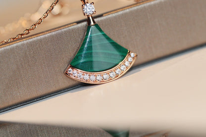 [Grace Jewelry]DREAM NECKLACE MALACHITE DIAMOND