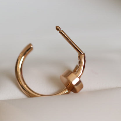 [Grace Jewelry]JUSTE EARRINGS PINK GOLD