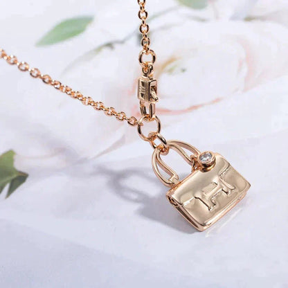 [Grace Jewelry]AMULETTE PEDANT ROSE GOLD NECKLACE