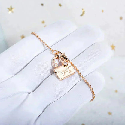 [Grace Jewelry]AMULETTE PEDANT ROSE GOLD NECKLACE