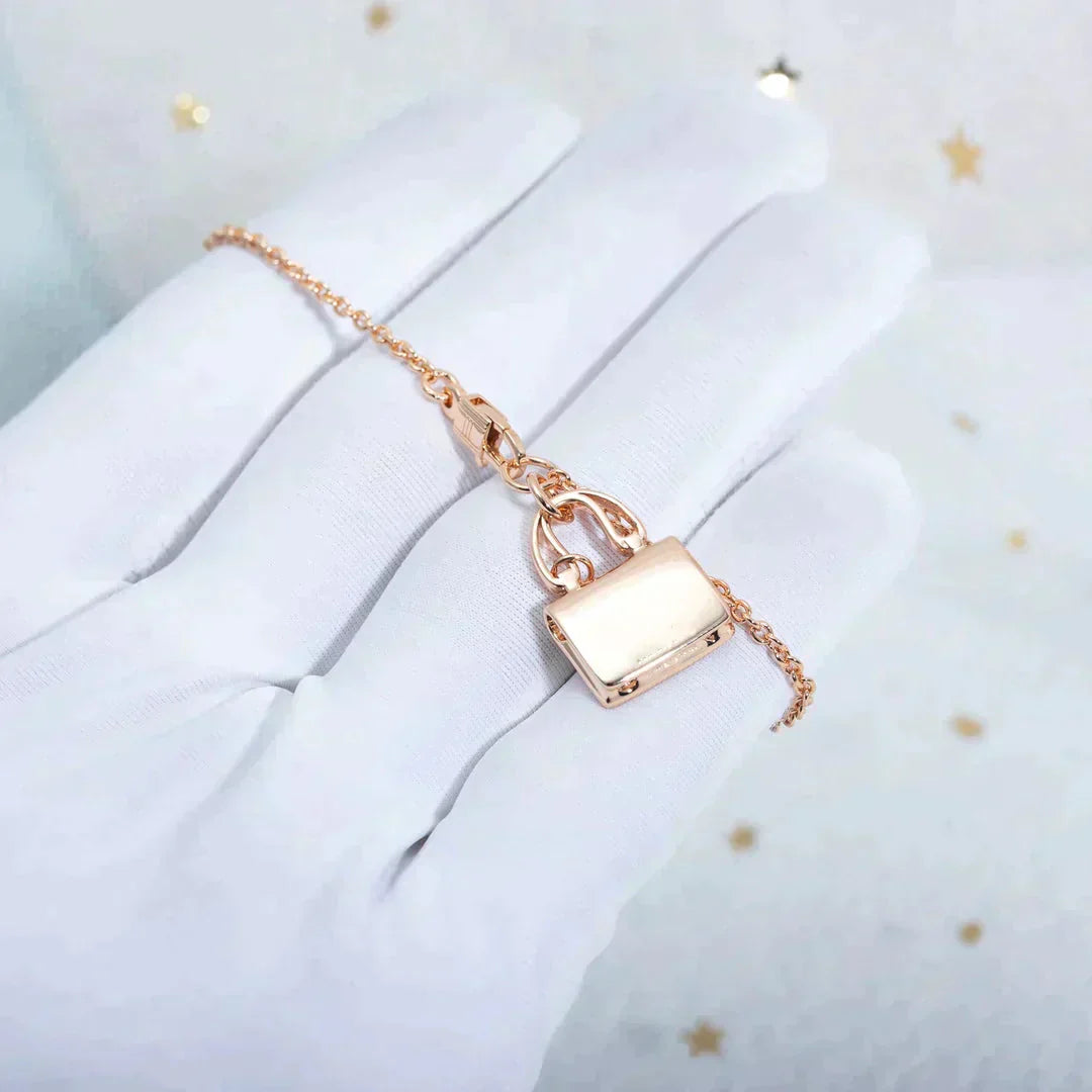 [Grace Jewelry]AMULETTE PEDANT ROSE GOLD NECKLACE