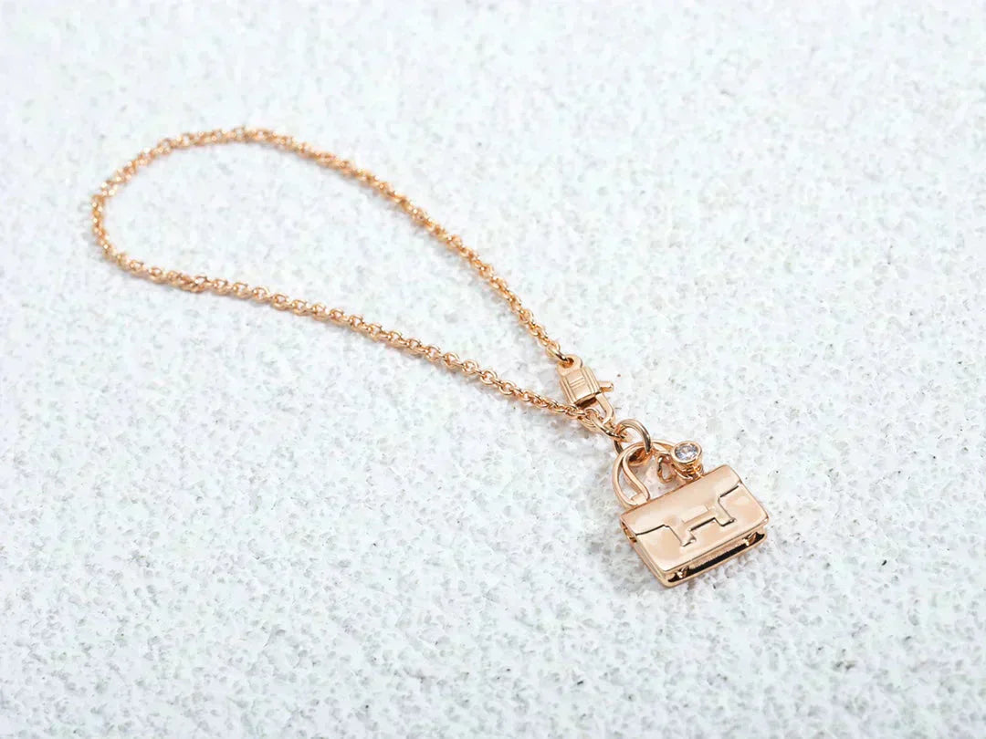 [Grace Jewelry]AMULETTE PEDANT ROSE GOLD NECKLACE