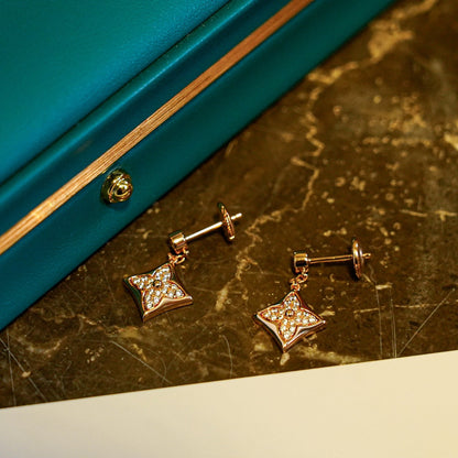 [Grace Jewelry]STAR DIAMONDS EARRINGS GOLD