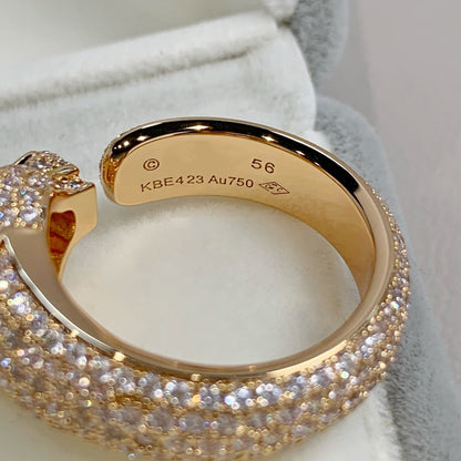 [Grace Jewelry]PANTHERE PINK GOLD DIAMOND RING