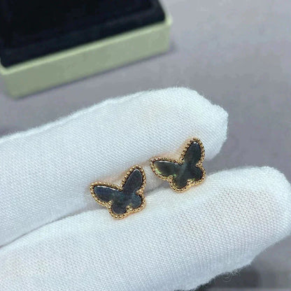 [Grace Jewelry]BUTTERFLY DARK MOP  EARRINGS