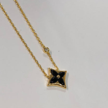 [Grace Jewelry]STAR BLACK MOP NECKLACE