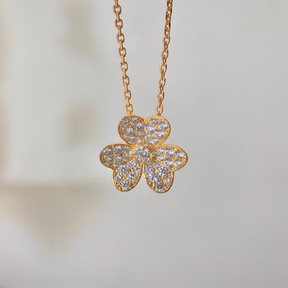 [Grace Jewelry]FLOWER DIAMOND NECKLACE