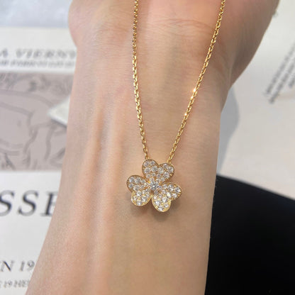 [Grace Jewelry]FLOWER DIAMOND NECKLACE