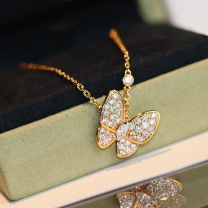 [Grace Jewelry]BUTTERFLY DIAMOND NECKLACE