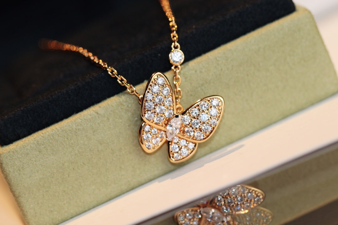 [Grace Jewelry]BUTTERFLY DIAMOND NECKLACE