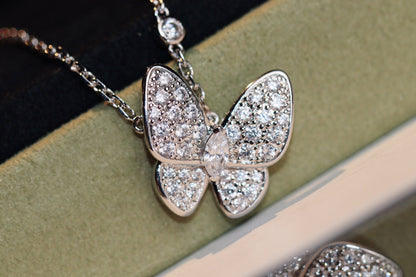 [Grace Jewelry]BUTTERFLY DIAMOND NECKLACE