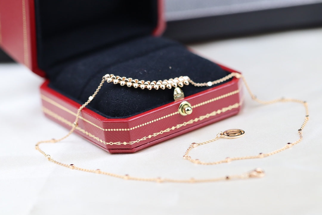 [Grace Jewelry]CLASH PINK GOLD NECKLACE