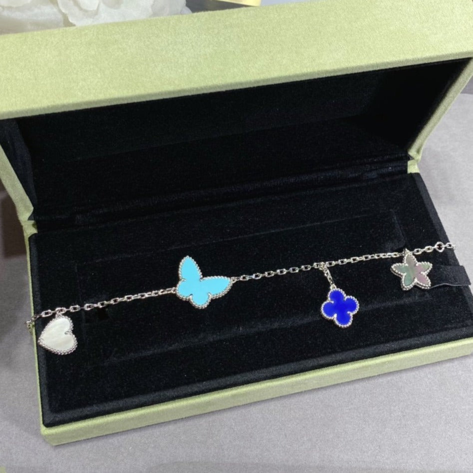 [Grace Jewelry]LUCKY SPRING SILVER BRACELET 4 MOTIF