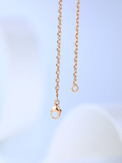 [Grace Jewelry]H CAGE PINK GOLD NECKLACE