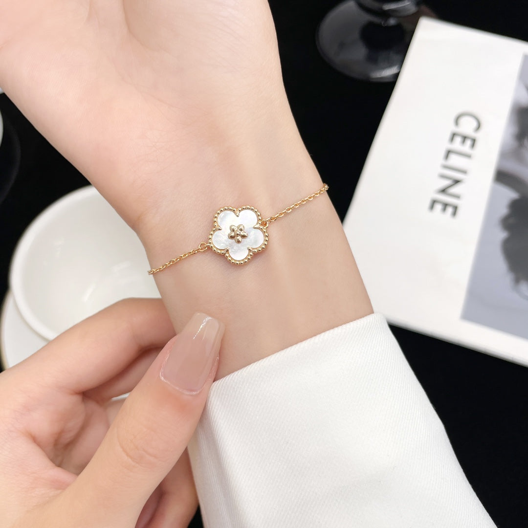 [Grace Jewelry]LUCKY SPRING ROSE GOLD MOP BRACELET