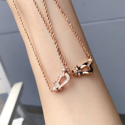 [Grace Jewelry]FORCE 10 PINK GOLD DIAMOND NECKLACE