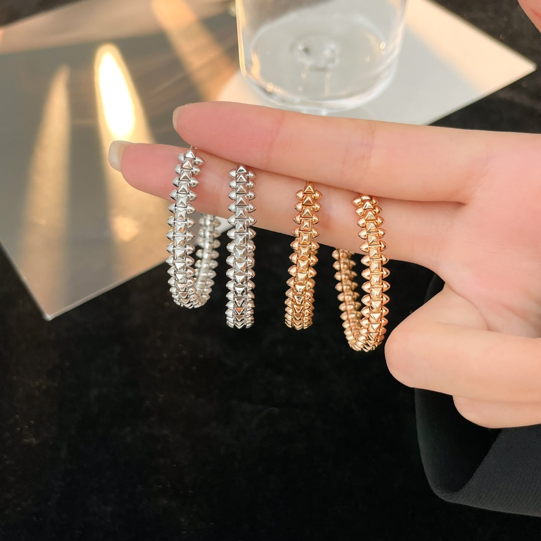 [Grace Jewelry]CLASH HOOP EARRINGS