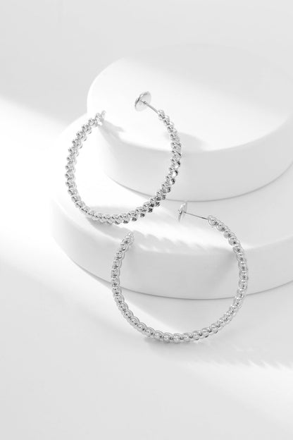 [Grace Jewelry]CLASH HOOP EARRINGS